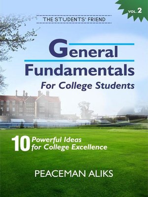 cover image of General Fundamentals for College Students